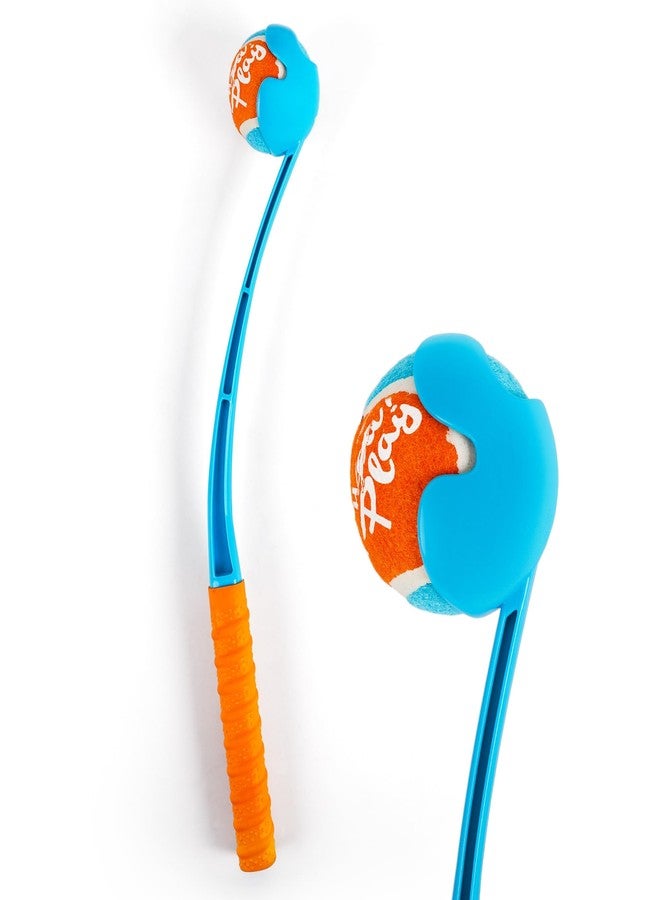 أوول فور بوز قاذفة كرات للكلاب من ALL FOR PAWS مقاس 19.3 بوصة، مزودة بمقبض مريح، لعبة جلب للكلاب مع كرة متوسطة الحجم (2.5 بوصة)، مناسبة للكلاب التي يتراوح وزنها بين 20 و60 رطلاً. - Image 1