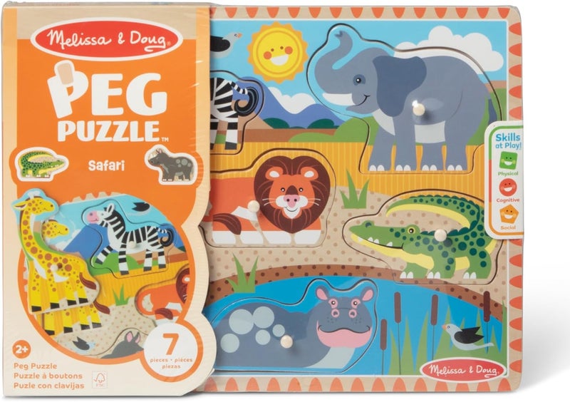 ميليسا آند دوج Melissa & Doug ولغز سفاري بأوتاد - Image 3