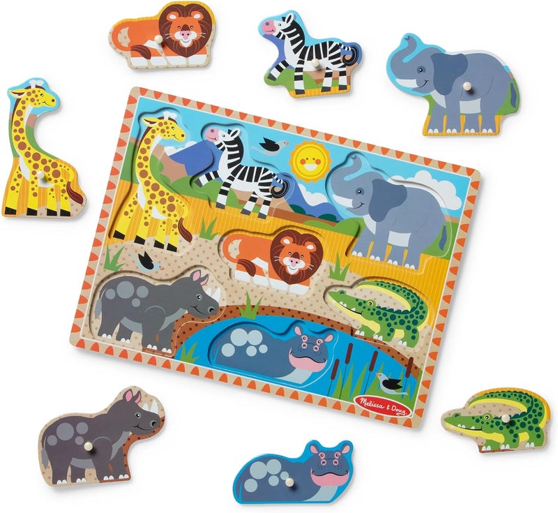 ميليسا آند دوج Melissa & Doug ولغز سفاري بأوتاد - Image 1