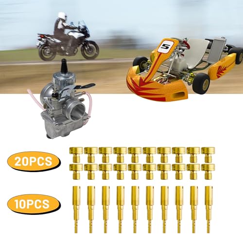 YGQ 30 Pcs Carburetor Main Jet and Pilot Slow Jet Kit for Mikuni Large Round N100.604 & VM28/486 - Image 4