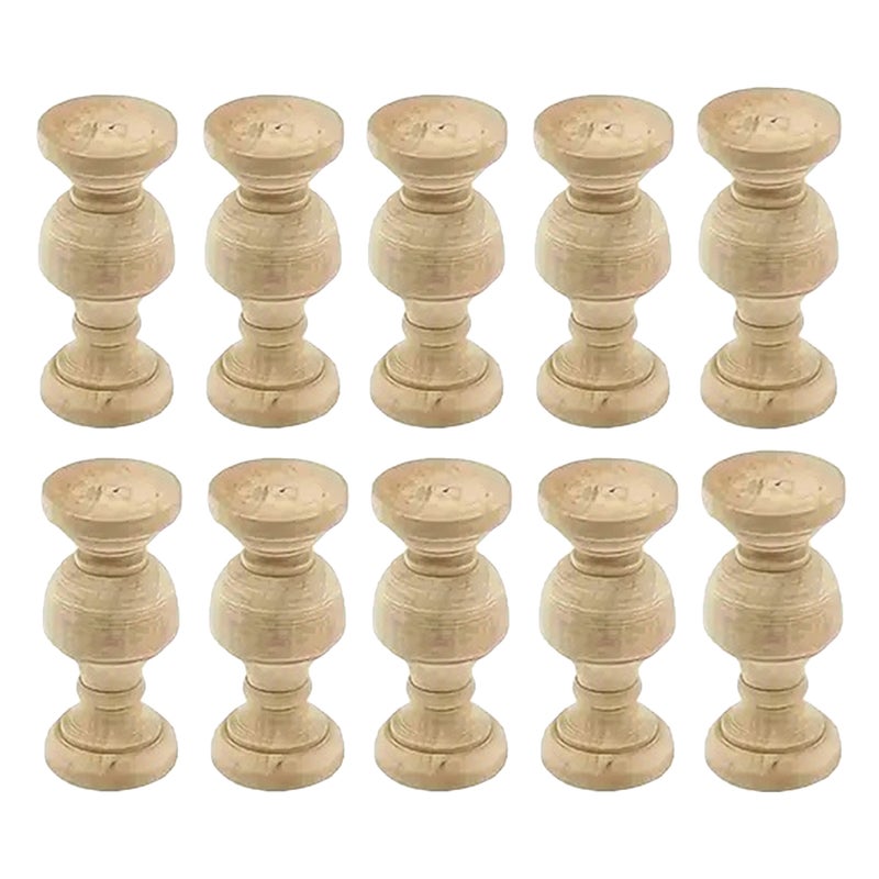 Unfinished Wooden Balusters for Creative Home Decor and Furniture Repair - Image 1