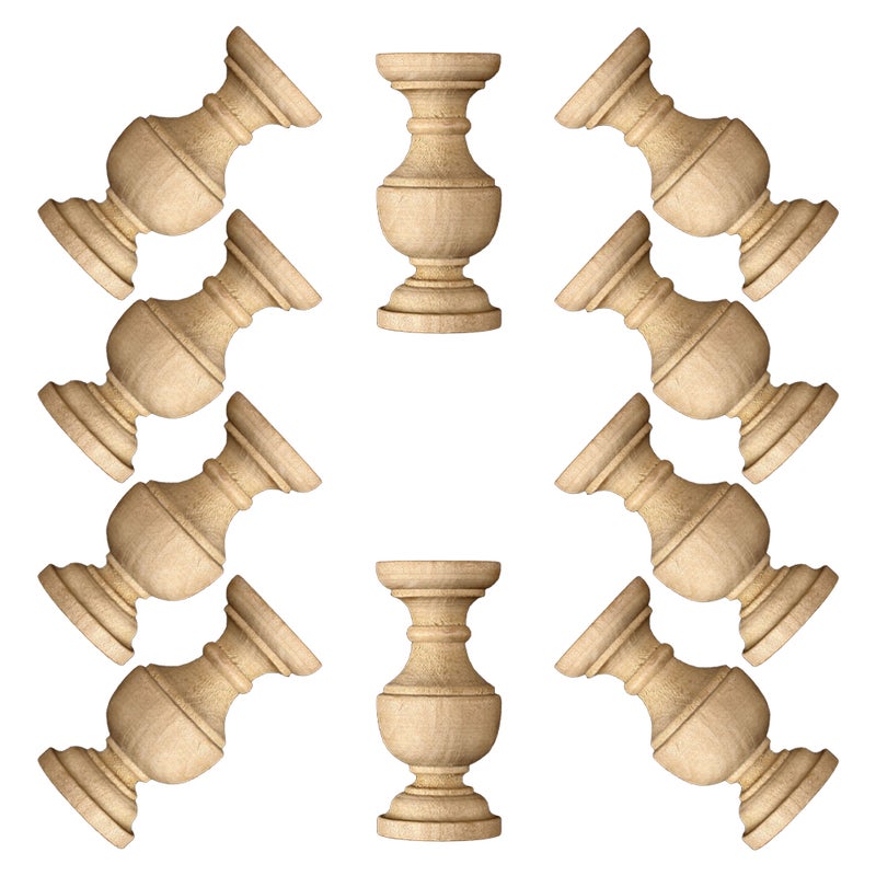 Unfinished Wooden Balusters for Creative Home Decor and Furniture Repair - Image 4