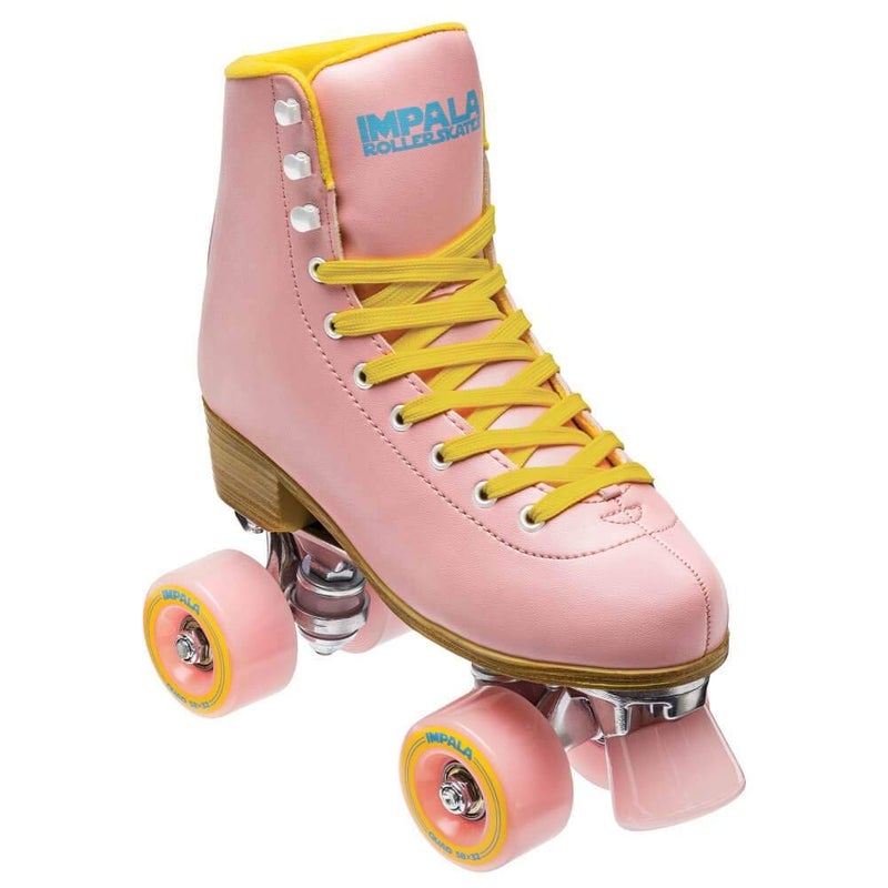Impala RollerSkates Womens LaceUp Rollerskates PinkYellow PNKYLLW 7 - Image 2