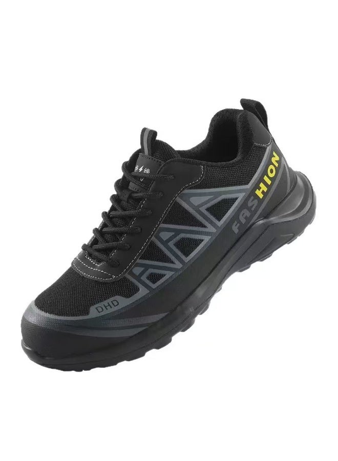 سكاي فيو أحذية أمان للرجال والنساء، مقاومة للانزلاق، مريحة، خفيفة الوزن، مضادة للانزلاق، مضادة للتحطيم، مقاومة للثقب، أحذية رياضية غير قابلة للتدمير للبناء الصناعي والمستودعات، مقاسات العمل من 41 إلى 46 - Image 1