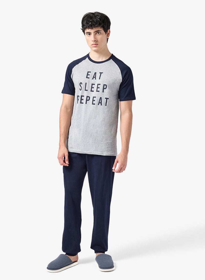 سفنتي فايف طقم بيجامة قميص وبنطلون - Image 1