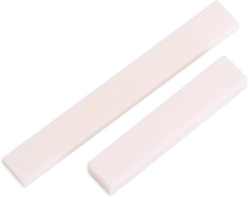 comfrt Guitar Saddle Nut, Replacement Parts Bone Saddle Nut Slotted Set Performance Accessories - Image 1