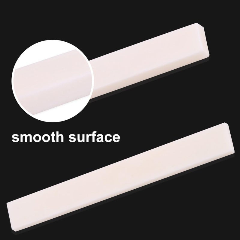 comfrt Guitar Saddle Nut, Replacement Parts Bone Saddle Nut Slotted Set Performance Accessories - Image 4