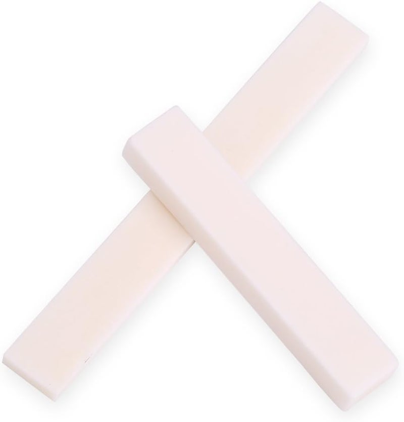 comfrt Guitar Saddle Nut, Replacement Parts Bone Saddle Nut Slotted Set Performance Accessories - Image 3
