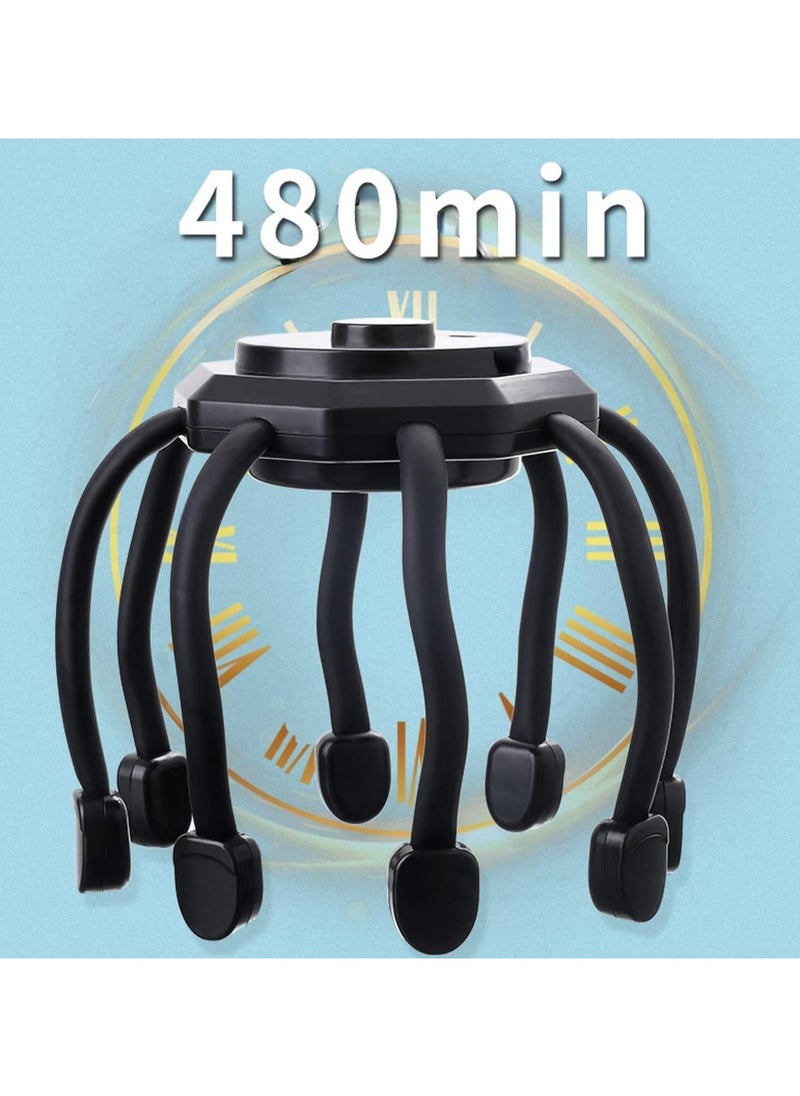 Generic Scalp Massager Head Massager, 8 Vibrating Contacts, 3 Modes, Multiple Massage Modes to Release Stress, Ideal Gifts  - Image 4