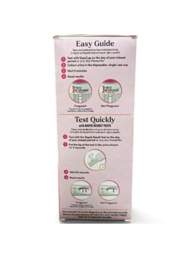 First Response Multi Check Quick & Simple Pregnancy Test Kit, 1 EasyCup Test with Built-in Pregnancy Test Strip, and 2 Rapid Result Pregnancy Tests, 1 Kit Packaging May Vary - Image 4
