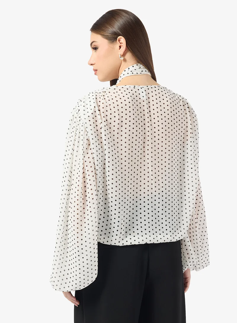 ايلا Polka Print Blouse