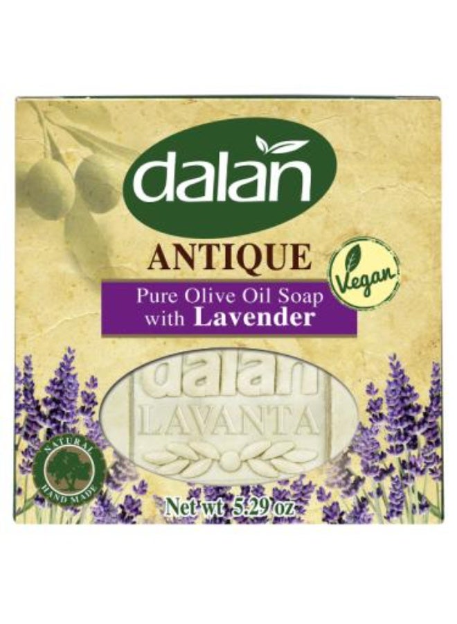 صابونة أنتيك بزيت الزيتون النقي واللافندر  – 150 جرام
