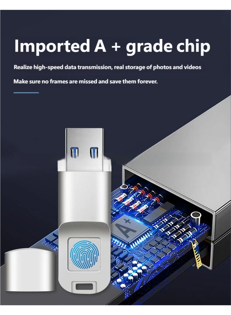 Fingerprint USB3.0 Flash Drive Accurate Identificaiotn Privacy Management Key USB Fingerprint Flash Drive - Image 5