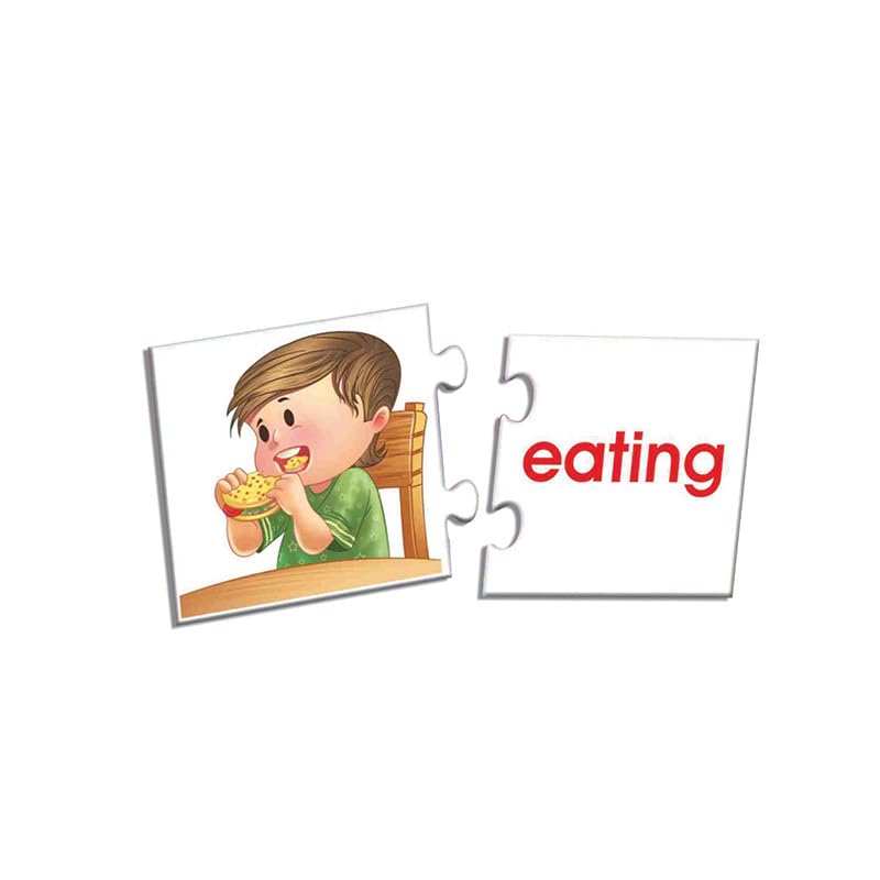 Creative's Action Words | Learn verbs in an Easy N Fun Way | Increase Vocabulary|Match Simple Actions with Correct Word Cards | Learning & Educational | Learning Games for Preschool | for Ages 4 & up - Image 2