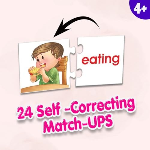 Creative's Action Words | Learn verbs in an Easy N Fun Way | Increase Vocabulary|Match Simple Actions with Correct Word Cards | Learning & Educational | Learning Games for Preschool | for Ages 4 & up - Image 4