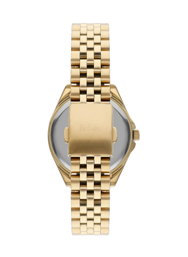Lee Cooper Lee Cooper LC07837.130 Women's Multi Function Display Watch & Metal Strap Gold