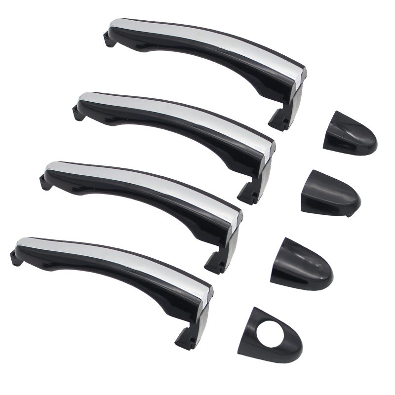 ZZCSZ 826513L000 Set of 4 Exterior Door Handles Replacement Front & Rear Left & Right Driver & Passenger Side Outside Door Handles Compatible with 2006 - 2011 Hyundai Azera Vehicles