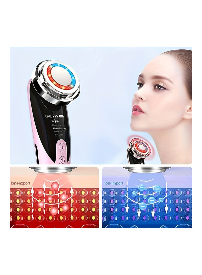 EMS Face Massager Skin Care Facial Cleansing Beauty Instrument Warm Export Import Instrument - Image 3