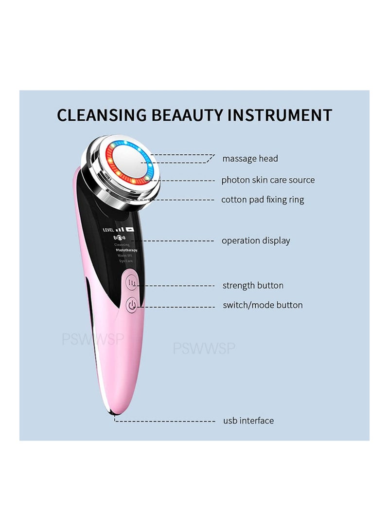 EMS Face Massager Skin Care Facial Cleansing Beauty Instrument Warm Export Import Instrument - Image 4