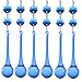 HD H&D 10pcs Crystal Raindrop With Octagon Beads Chandelier Prisms Pendants Lamp Curtain DIY Suncatcher Parts (Cobalt Blue) - Image 2