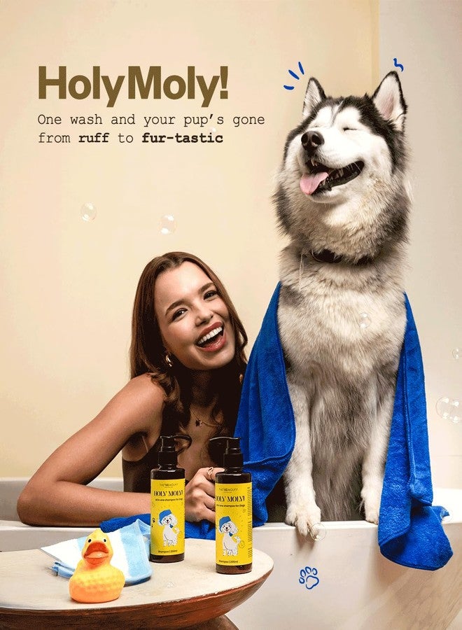 The Wouff HOLY Moly! All-in-One Premium Dog Shampoo - Nourishing, Gentle, and Suitable for All Dog Breeds - 200ml - Image 2