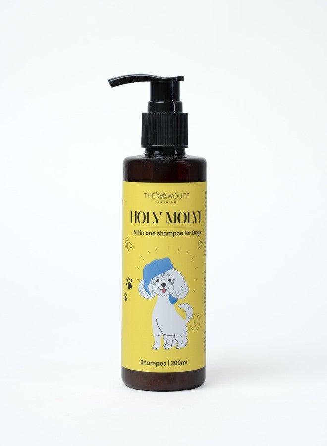 The Wouff HOLY Moly! All-in-One Premium Dog Shampoo - Nourishing, Gentle, and Suitable for All Dog Breeds - 200ml - Image 1