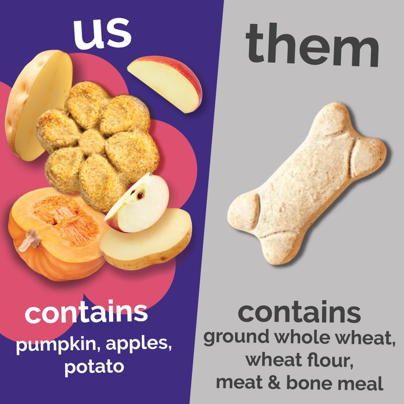 Fruitables Baked Dog Treats, Healthy Pumpkin Treat for Dogs, Low Calorie & Delicious, Pet Essential, Made with No Wheat, Corn & Soy, Made in the USA, Allergy Friendly, Pumpkin and Apple Flavor, 20 oz - Image 4