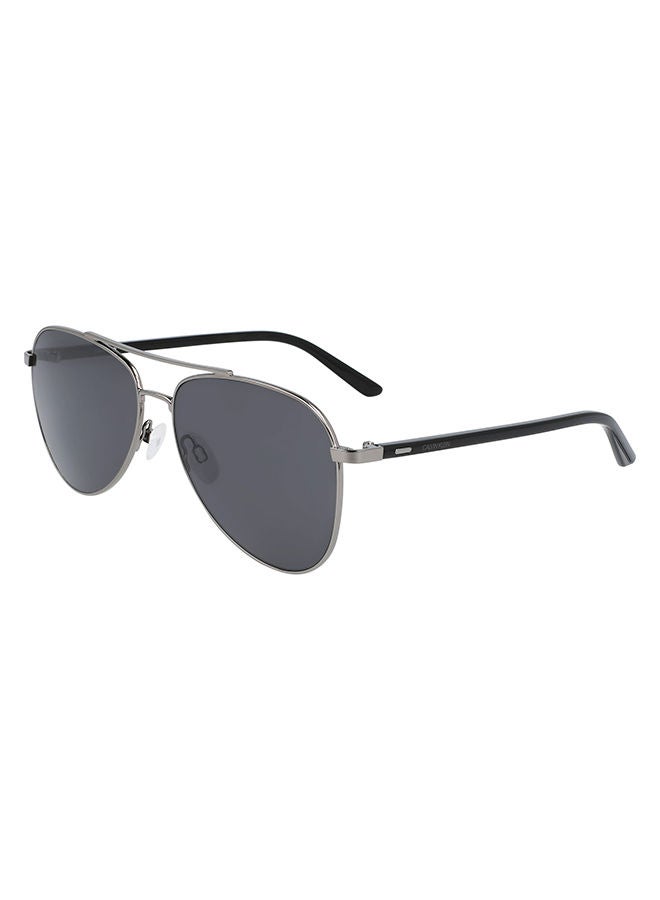 CALVIN KLEIN Unisex Full-Rim Metal Aviator Sunglasses - Lens Size: 58 mm - Image 2