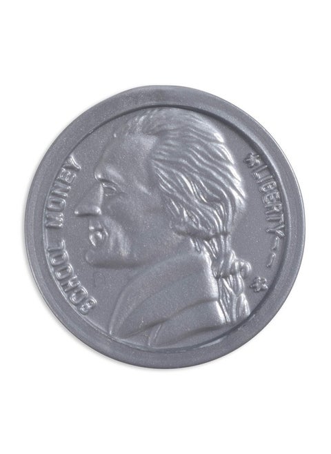-7522 Play Nickels - Set Of 100 Plastic Coins - Designed And Sized Like Real Us Currency - Teach Money Math With This Pretend Play Resource