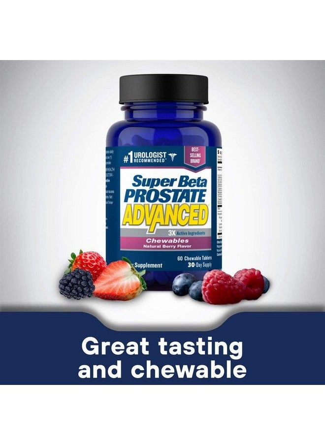 New Vitality - Super Beta Prostate Advanced Chewables Delicious Urologist Recommended Prostate Supplement For Men Reduce Bathroom Trips Promote Sleep Support Prostate Health (60 Chews 1 Bottle) - Image 1