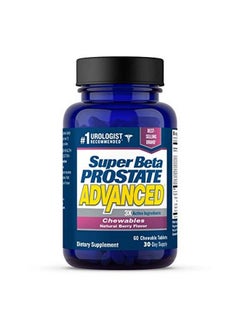 Super Beta Prostate Advanced Chewables Delicious Urologist Recommended Prostate Supplement For Men Reduce Bathroom Trips Promote Sleep Support Prostate Health (60 Chews 1 Bottle)