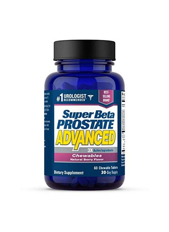 New Vitality - Super Beta Prostate Advanced Chewables Delicious Urologist Recommended Prostate Supplement For Men Reduce Bathroom Trips Promote Sleep Support Prostate Health (60 Chews 1 Bottle) - Image 1