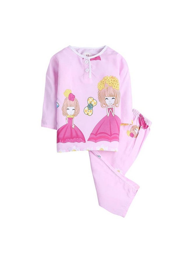 Hopscotch Girls All-Over Print Top Pajama Set in Pink Color for Ages 2-3 Years - pzsku/Z57040B2F3A92372CE6FCZ/45/_/1738305711/5ead8ac4-7270-4075-94c0-619e8dbc5e69