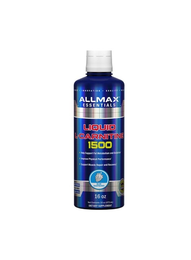 Allmax L-Carnitine Liquid 1500 32 servings Blue Raspberry