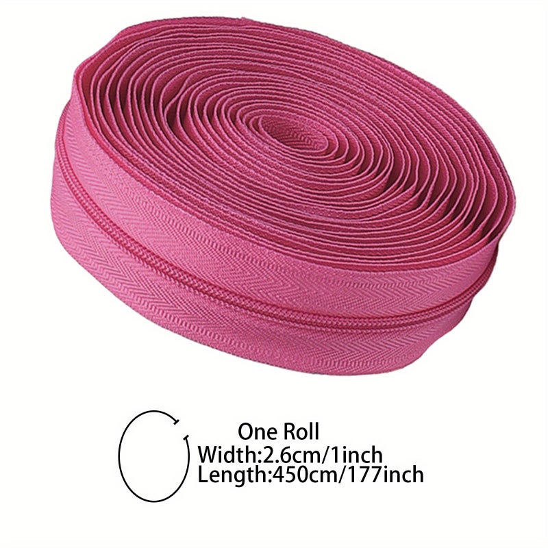 Optimized English Product Title: 177-inch Nylon Zipper with 10 Sliders - Ideal for Replacement in Sewing, DIY Projects, Luggage, and Home Textiles - Image 2