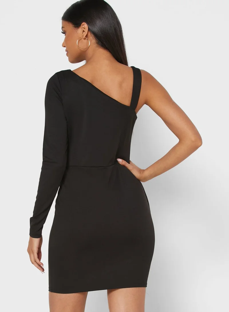 LOST INK One Shoulder Dress
