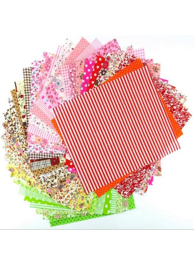 Haawooky 60 Pcs 4" x 4"(10cm x 10cm) Assorted Craft Fabric Bundle Squares Patchwork Fabric Sets for DIY Sewing Scrapbooking Quilting Dot Pattern - Image 4