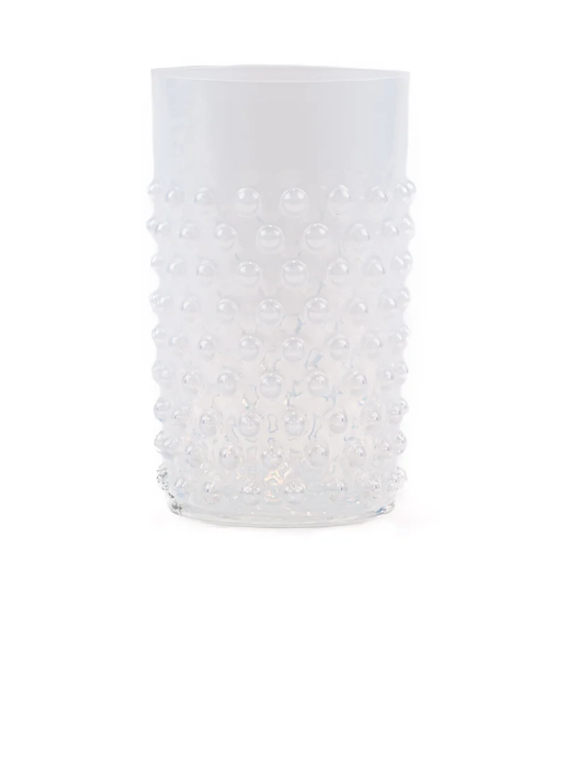 Anna Von Lipa Opaline Hobnail Glass