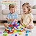 STEM MATCH 97PCS Building Blocks Set with Storage Box Base Plate STEM Educational Toys for Toddlers Kids Ages 3 Compatible with Major Large Particle Building Block - Image 4