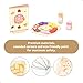 UMU Wooden Pancake Play Set 44 Pcs Pretend Cooking Toy with Pan Spatula Syrup Toppings More Kitchen Play Food Set for Kids Ages 3 4 5 - Image 4