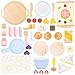 UMU Wooden Pancake Play Set 44 Pcs Pretend Cooking Toy with Pan Spatula Syrup Toppings More Kitchen Play Food Set for Kids Ages 3 4 5 - Image 2