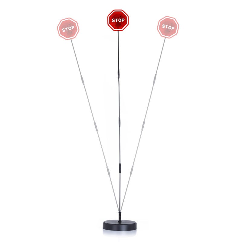 Amiss Flashing LED Stop Sign for Garage Parking Assist, Garage Car Stop Indicator, Parking Sensors for Vehicles, Bumper Guards for Cars (1-Pack) - Image 1