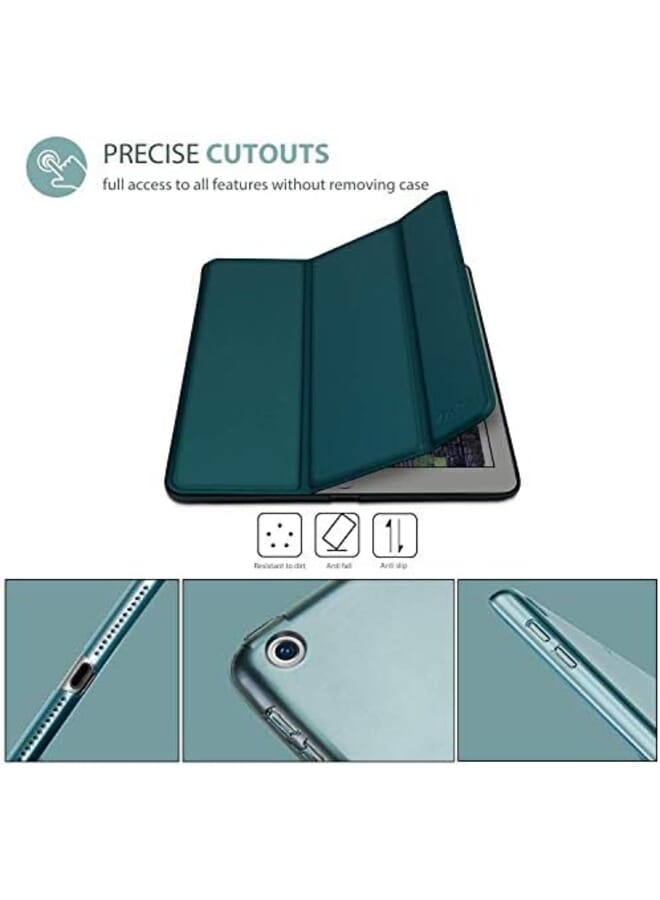 Procases Ipad 9.7 Case 2018 Ipad 6Th Generation 2017 Ipad 5Th Generation Case Model: A1893 A1954 A1822 A1823 Ultra Slim Lightweight Stand Case With Translucent Frosted Back Smart Cover Emerald - Image 3