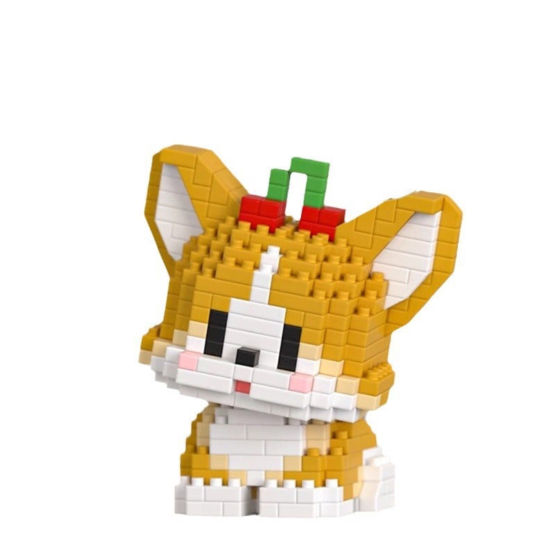Cute Dog Corgi Series Building Blocks Compatible with LEGO Cartoon Micro Particle Blocks Educational Toy for Kids - Image 4