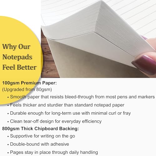 Life Charge Hourly Planner Notepad. 60 Page Planning Pad w/Appointment Time Block, Task Log List & Note Sections. For Office Work Schedule & Time Management. 8.5 X 11, A4 Sheets. - Image 3