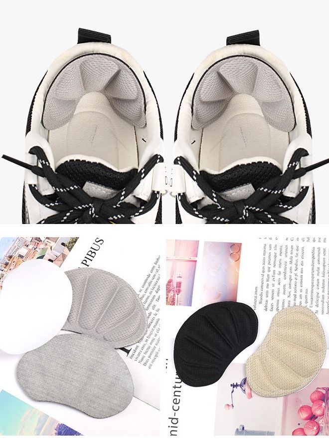 Back of Heel Cushion Inserts, 6 Pieces Grips Pads for Boots, Loose Shoes Too Big, Shoe Pad Foot Sports Adjustable Anti-wear Feet Inserts Insoles Patch Protector