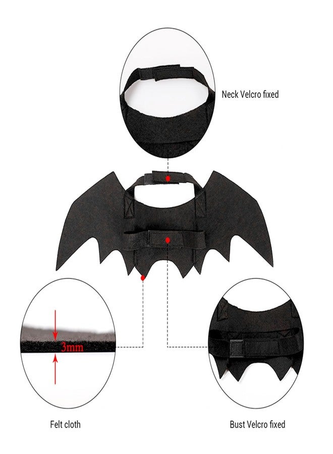 WAONIQ Pet bat Wing Clothing, cat and Dog Halloween Costumes, Cosplay Performance Costumes, Adjustable bat Wing pet Clothing, Festival Party Decoration Supplies - Image 4