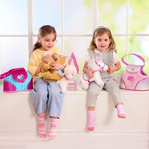 Pucci Pups – Plush Horse – Dog Carrier – Heart & Stripes Bag & Pony – Comb & Purse – Stuffed Animal – 2+ Years - Image 5