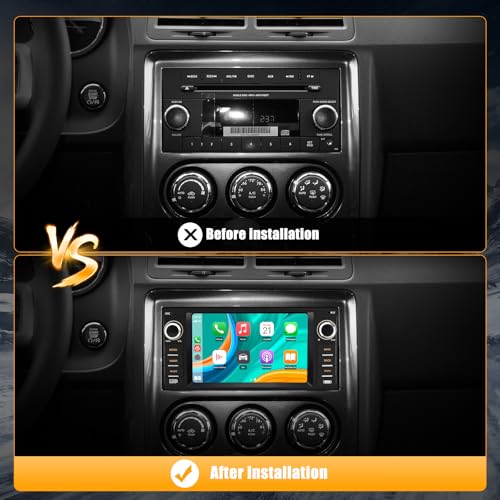 Vratzn 8 Core CPU Android 13 Car Radio Stereo for Dodge RAM 2009-2012 Avenger Challenger Jeep Wrangler 4G RAM 64G ROM with Wireless CarPlay Android Auto Backup Camera - Image 2