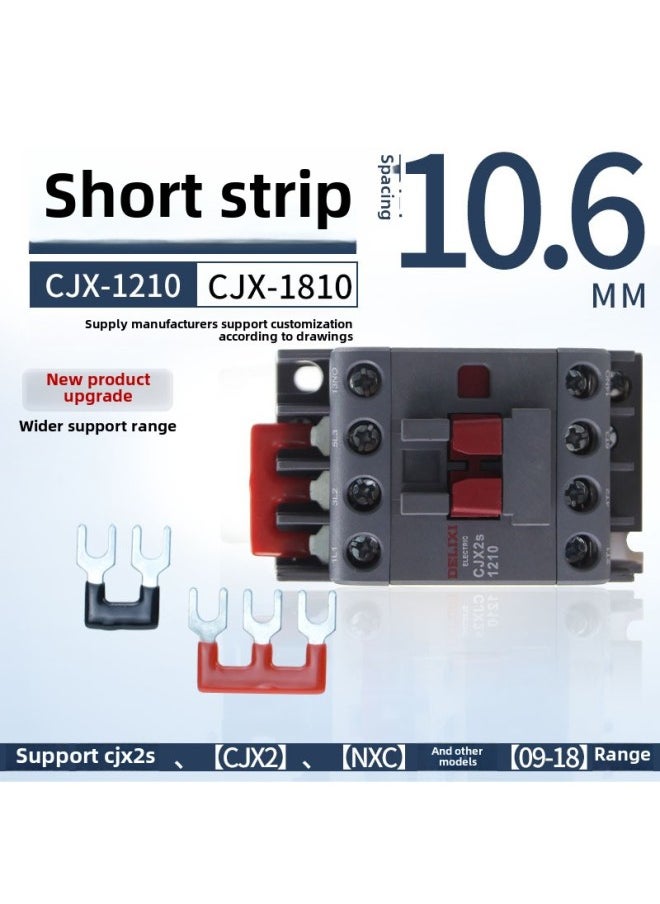 Generic - AC Contactor Connecting Piece L1L2L3 Three-phase Power Supply Main Power Short Circuit Bar Star Triangle Contactor Short Circuit Piece-Colour:Yellow-wl30-2 Bits (applicable To 25/32 Contactor) - Image 1